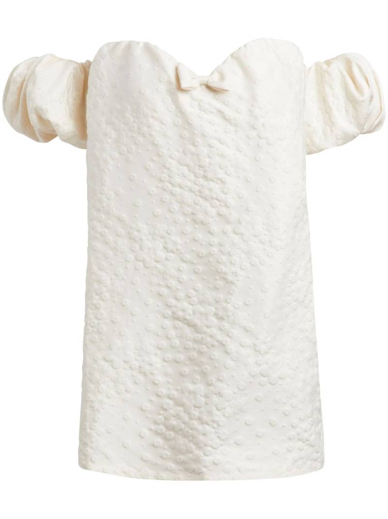 Markarian Brigitte brocade-effect silk dress - White von Markarian