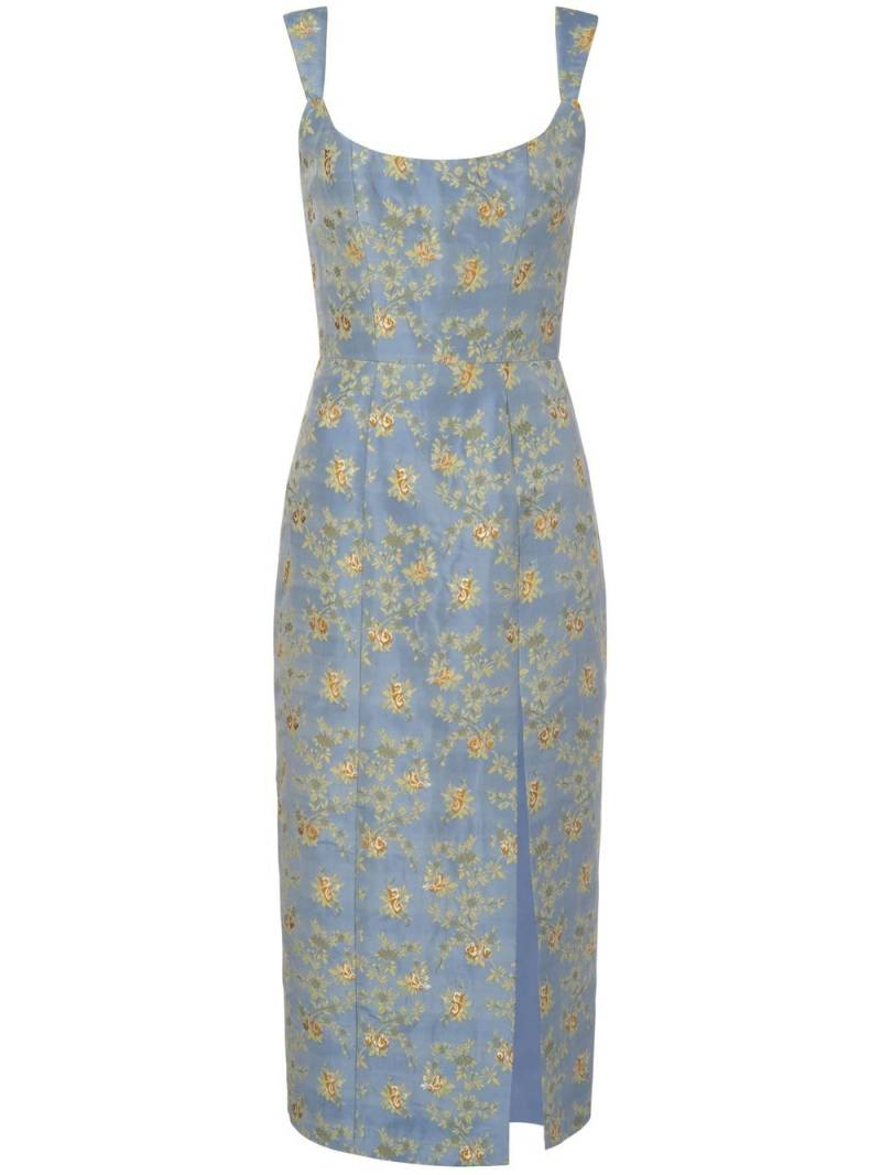 Markarian Claudete floral corset dress - Blue von Markarian