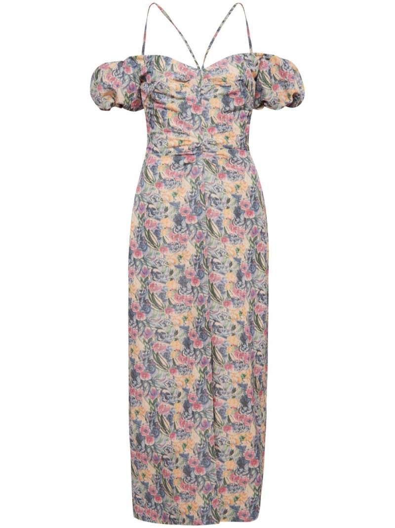 Markarian Palma floral-print midi dress - Yellow von Markarian