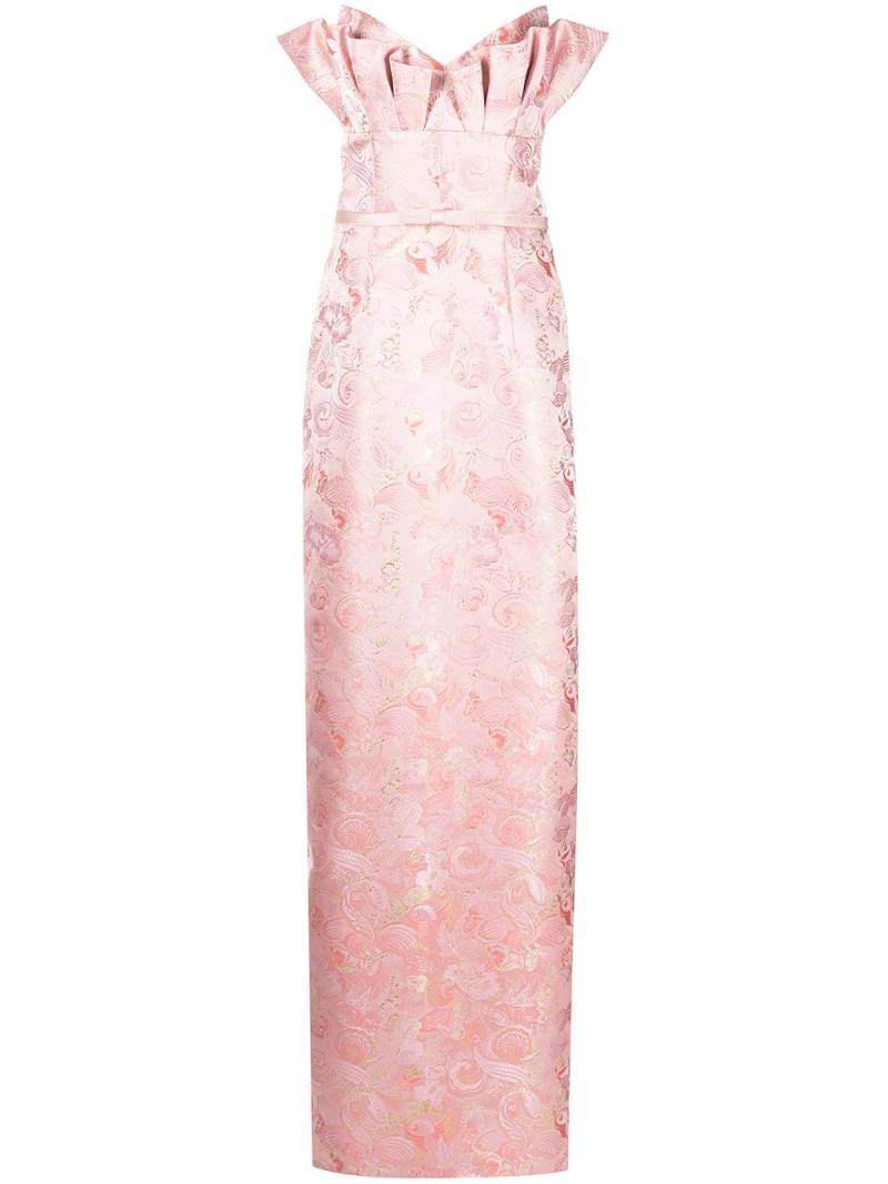 Markarian Rita pleat-detail column gown - Pink von Markarian