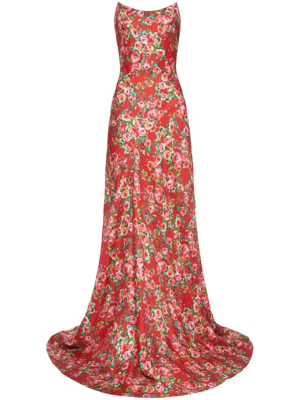 Markarian Tallulah rose-print silk gown - Red von Markarian