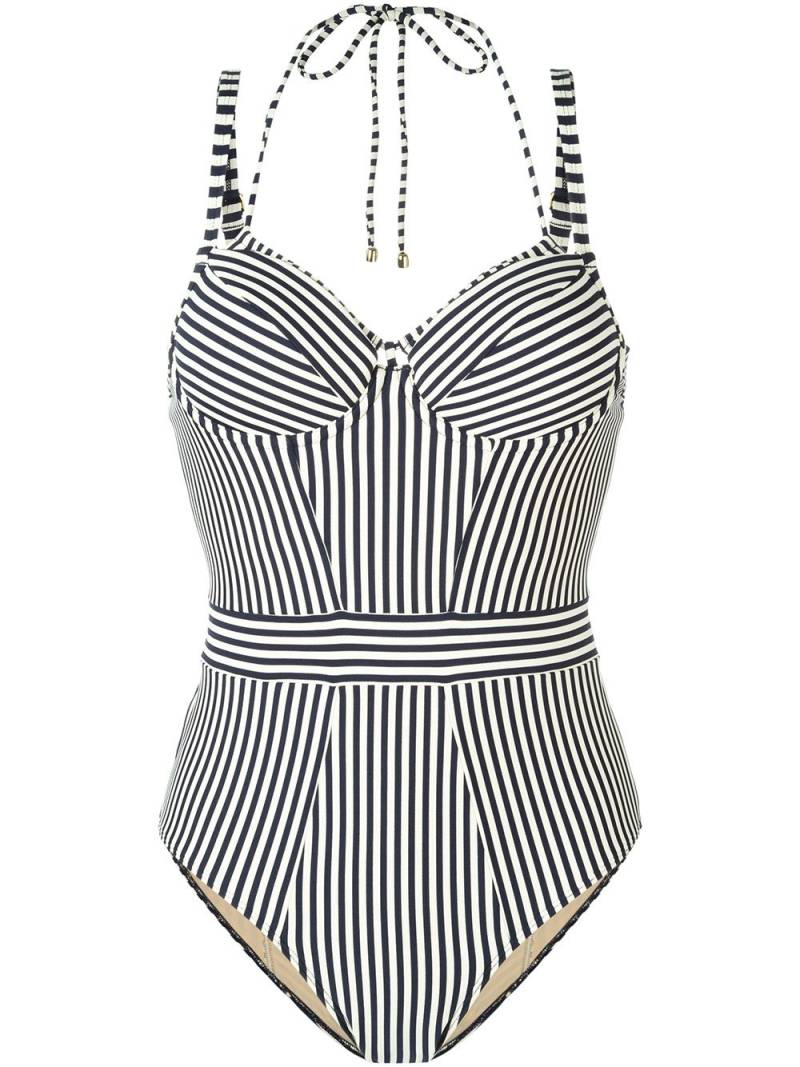 Marlies Dekkers 'Holi Vintage' plunge balcony bathing suit - Blue von Marlies Dekkers