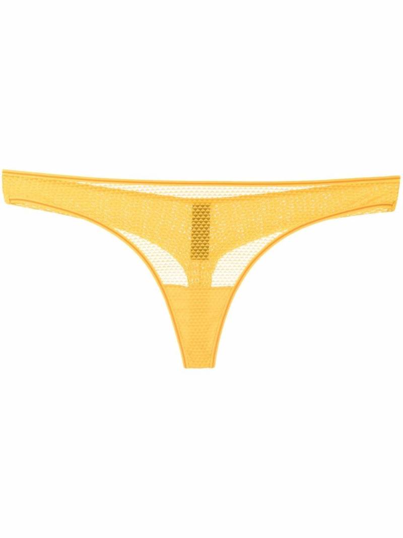 Marlies Dekkers Lady Leaf Butterfly thong - Yellow von Marlies Dekkers