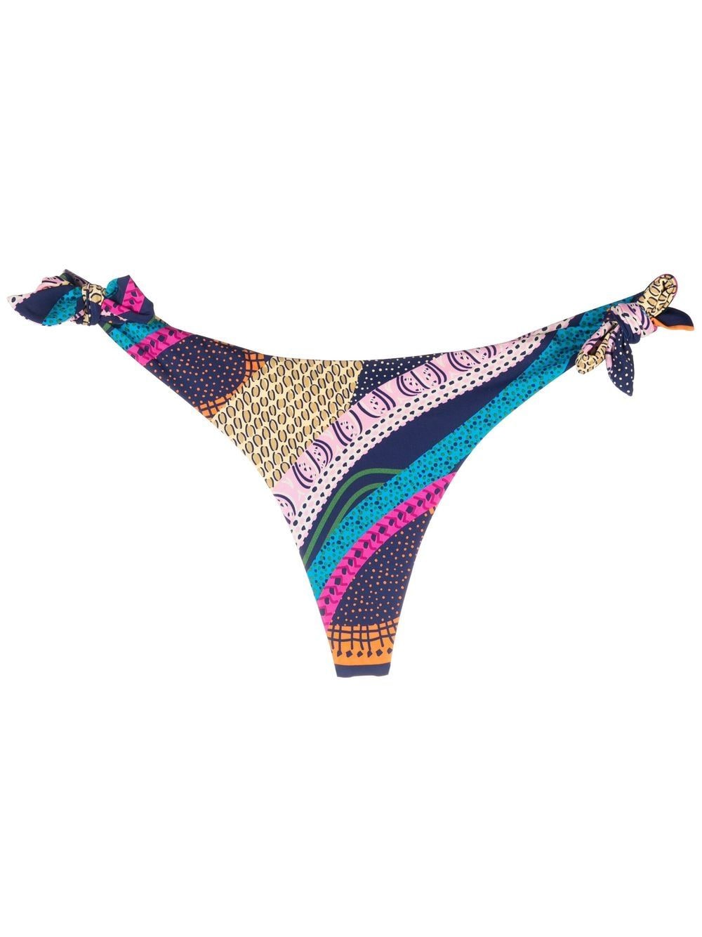 Marlies Dekkers Lotus mix-print bikini-bottoms - Blue von Marlies Dekkers