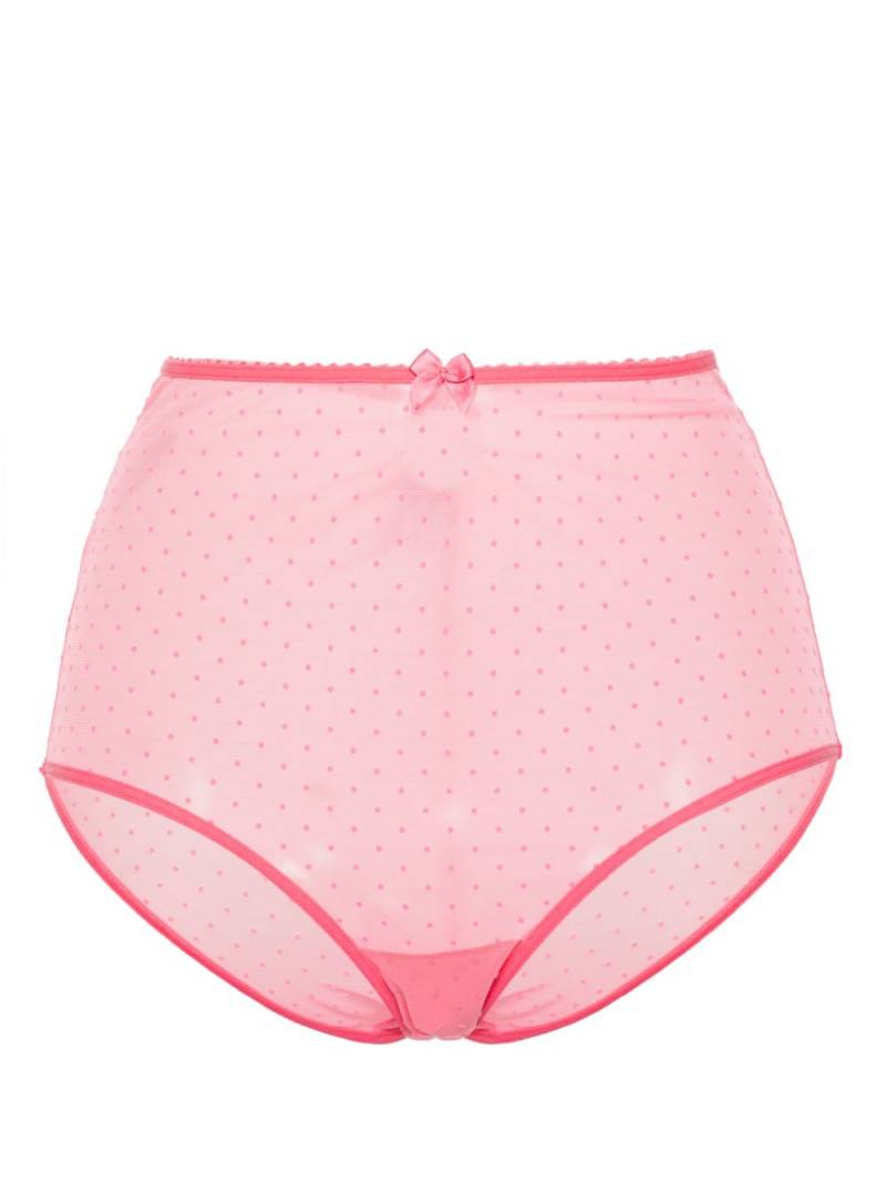 Marlies Dekkers Peekaboo high-waisted briefs - Pink von Marlies Dekkers