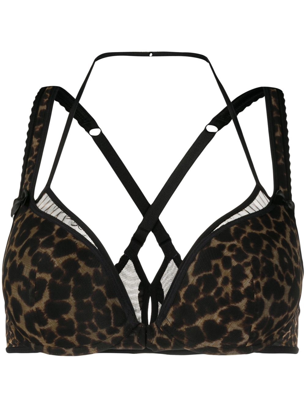 Marlies Dekkers Peekaboo leopard-print bra - Neutrals von Marlies Dekkers