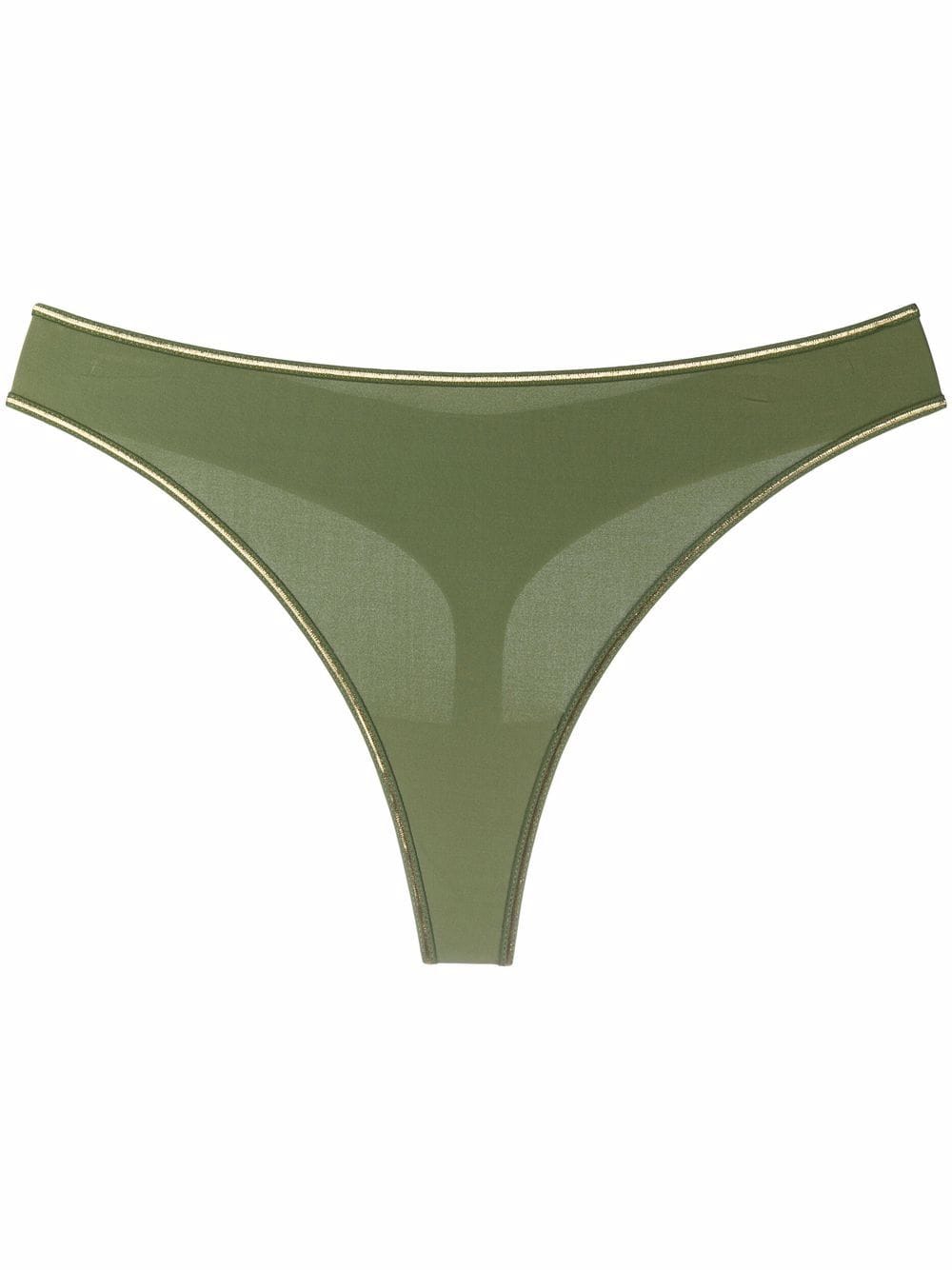 Marlies Dekkers Queen Bee high-waisted thong - Green von Marlies Dekkers