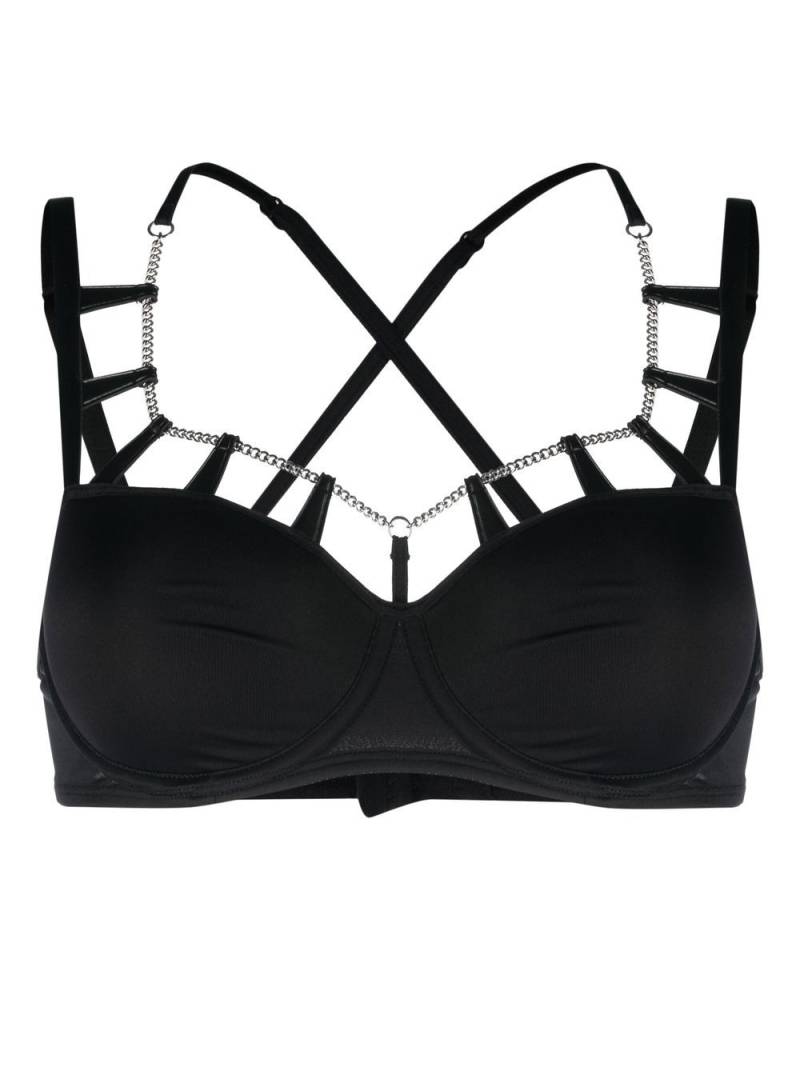 Marlies Dekkers Rock City chain-link padded bra - Black von Marlies Dekkers