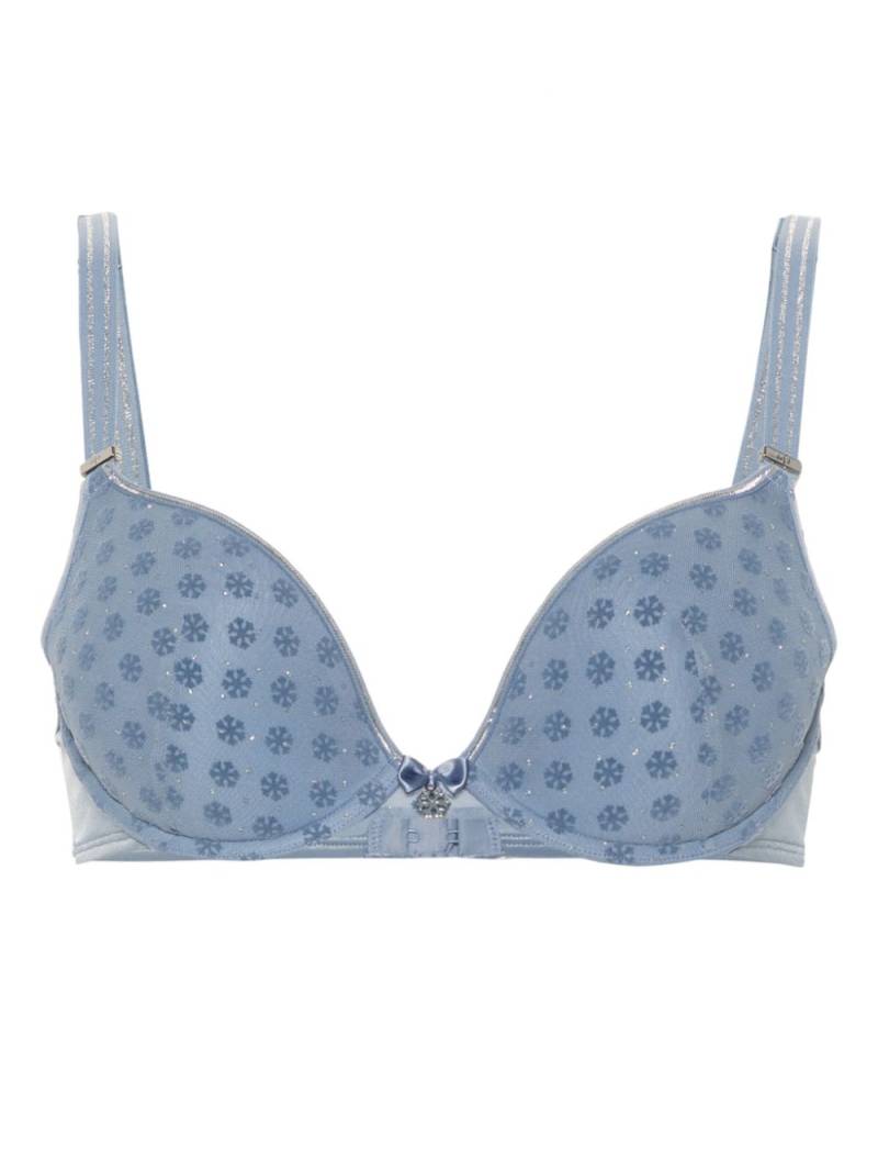 Marlies Dekkers Snowflake crystal push up bra - Blue von Marlies Dekkers