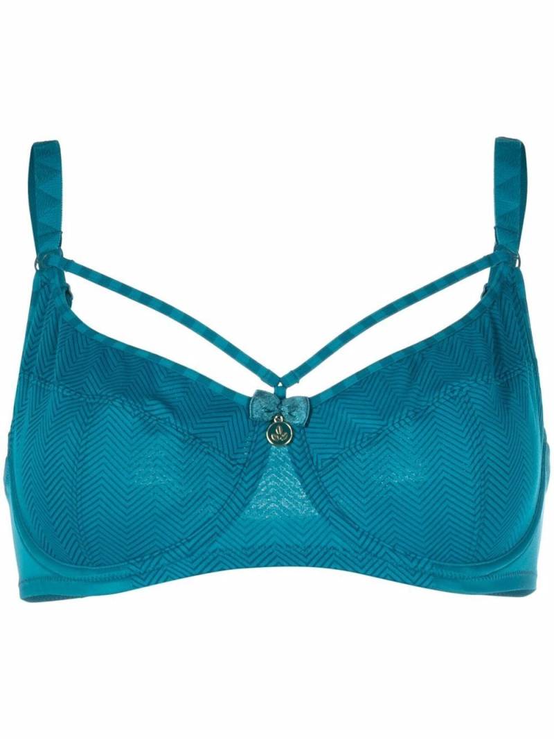 Marlies Dekkers Space Odyssey unpadded balcony bra - Blue von Marlies Dekkers