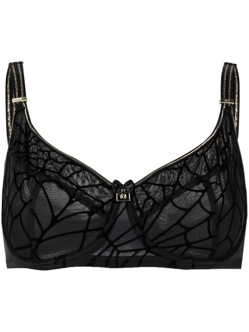 Marlies Dekkers The Adventure mesh balcony bra - Black von Marlies Dekkers