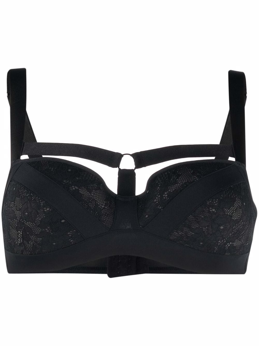 Marlies Dekkers Wing Power padded balcony bra - Black von Marlies Dekkers