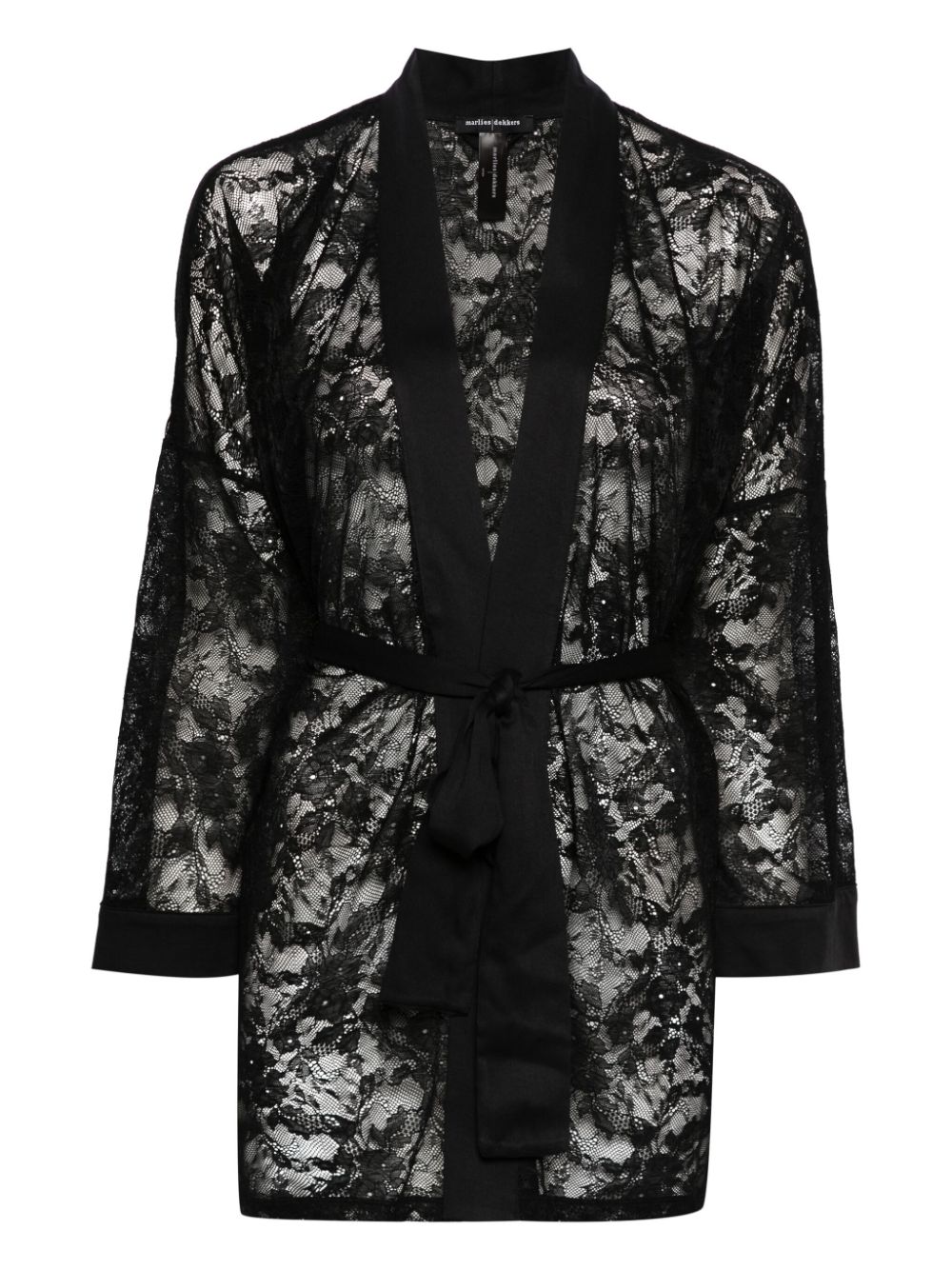 Marlies Dekkers floral-lace robe - Black von Marlies Dekkers