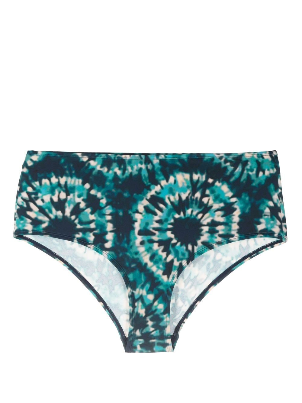 Marlies Dekkers tie-dye high-waist bikini bottoms - Blue von Marlies Dekkers