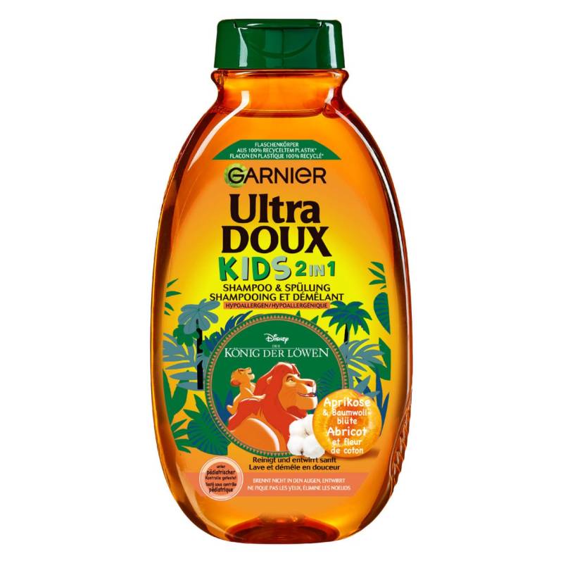 Ultra Doux Haircare - Kids 2in1 Aprikose & Baumwollblüte Shampoo von GARNIER