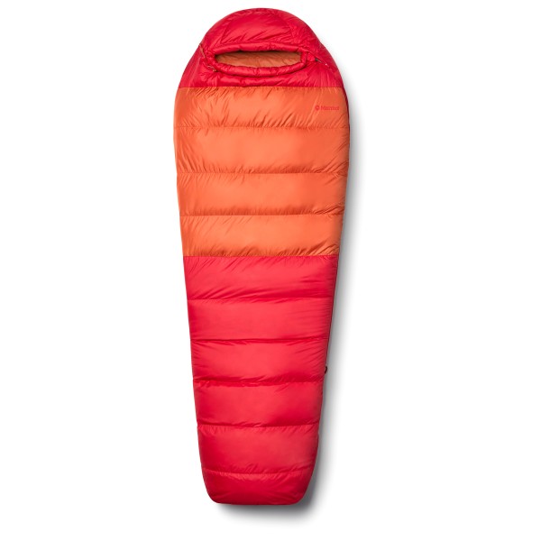 Marmot - Lost Coast 40 - Daunenschlafsack Gr bis 183 cm - Regular;bis 198 cm - Long rot/braun von Marmot