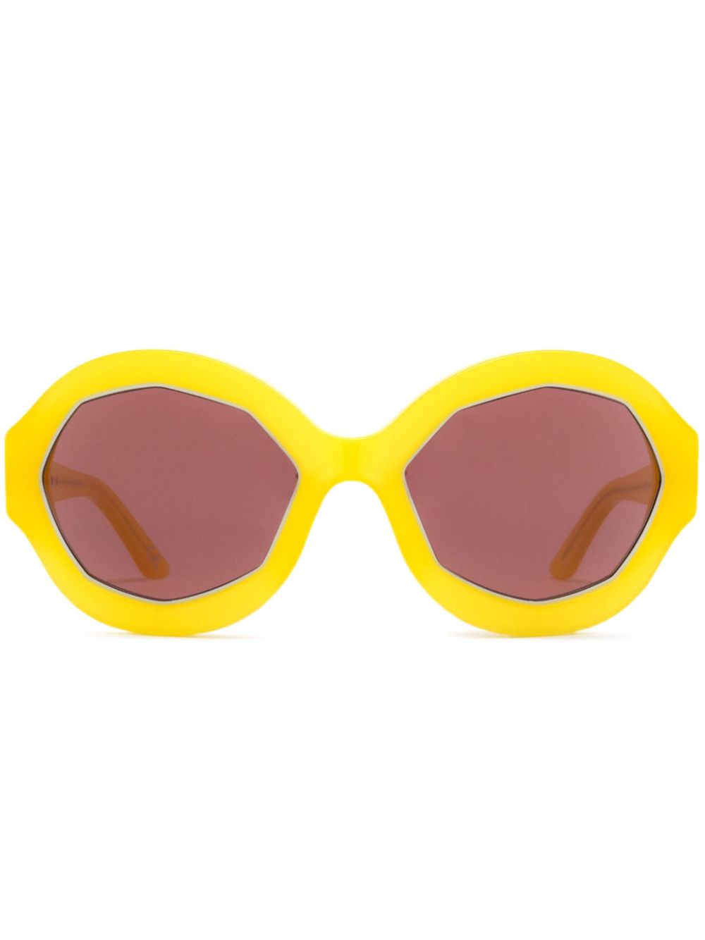 Marni Eyewear Cumulus Cloud sunglasses - Yellow von Marni Eyewear