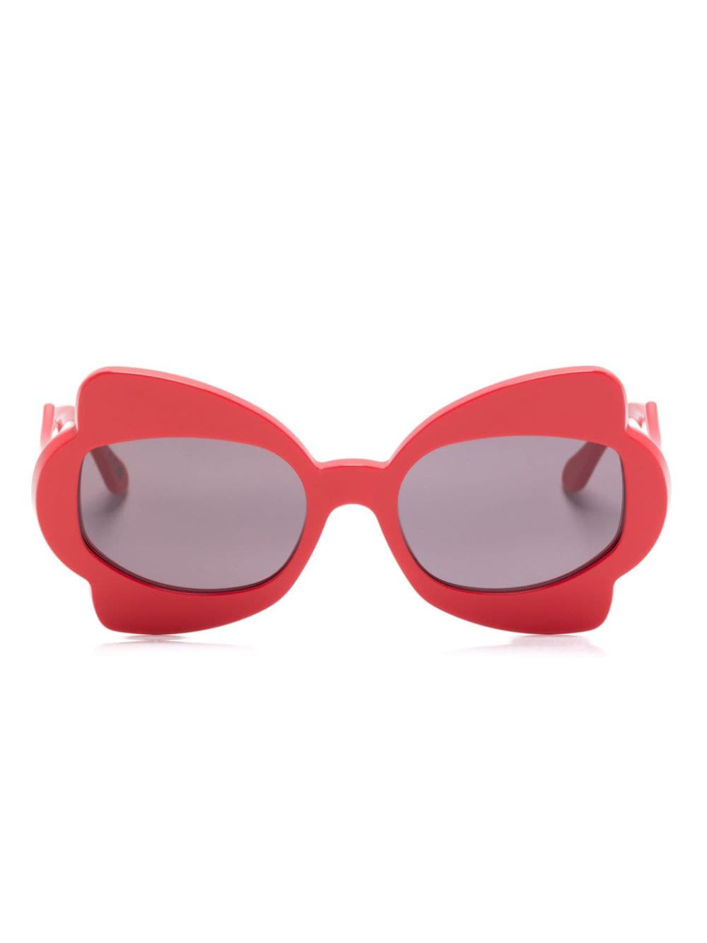 Marni Eyewear Monumental gate oversize-frame sunglasses - Red von Marni Eyewear