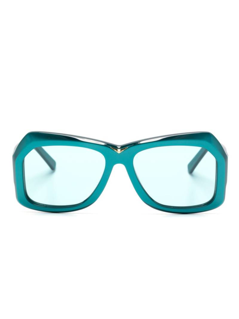 Marni Eyewear Tiznit logo-print sunglasses - Blue von Marni Eyewear