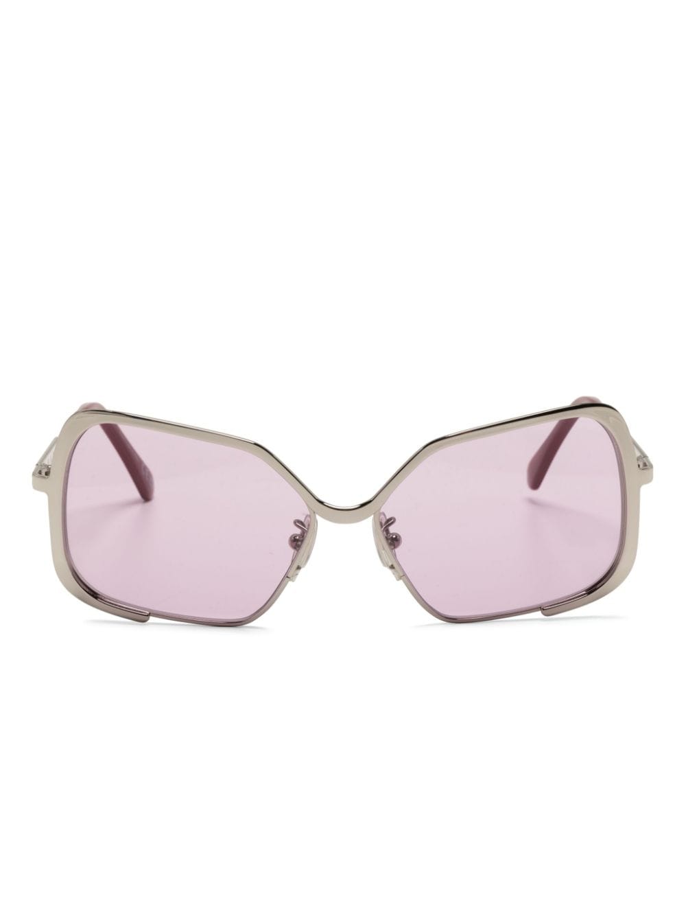 Marni Eyewear Unila oversized-frame sunglasses - Silver von Marni Eyewear