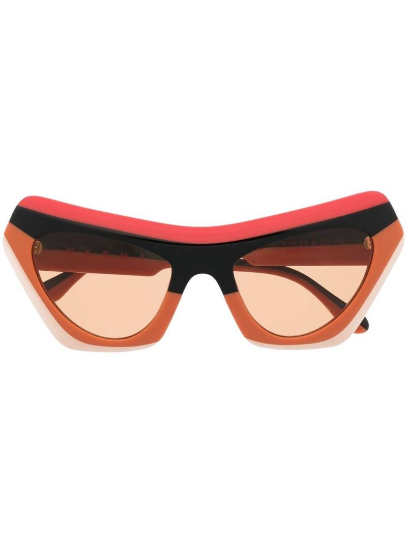 Marni Eyewear cat-eye sunglasses - Orange von Marni Eyewear