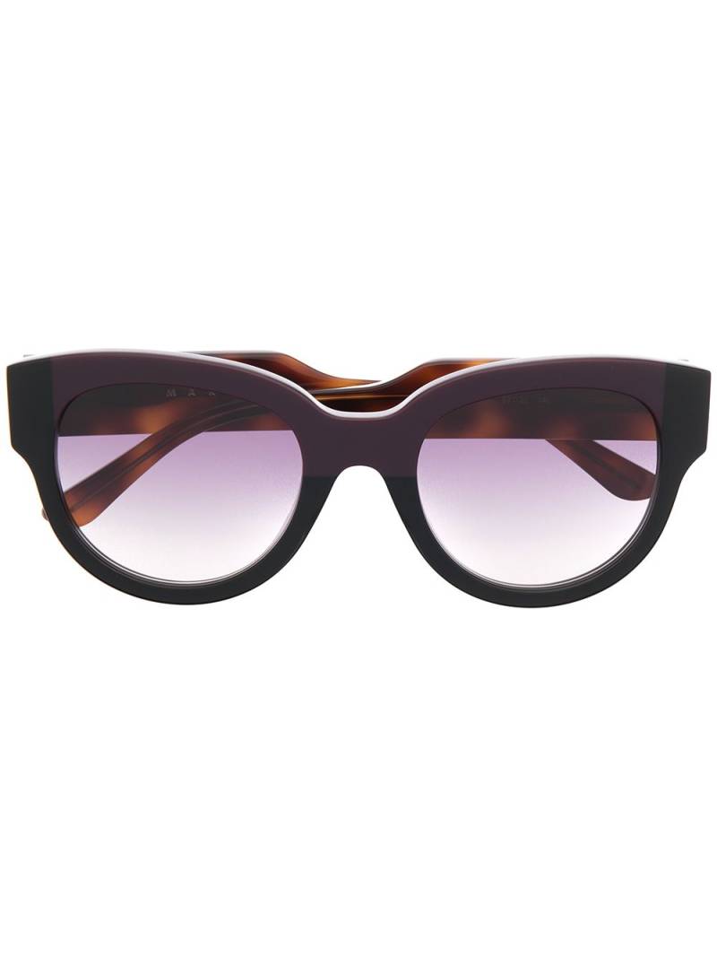 Marni Eyewear wayfarer-frame tortoiseshell sunglasses - Brown von Marni Eyewear