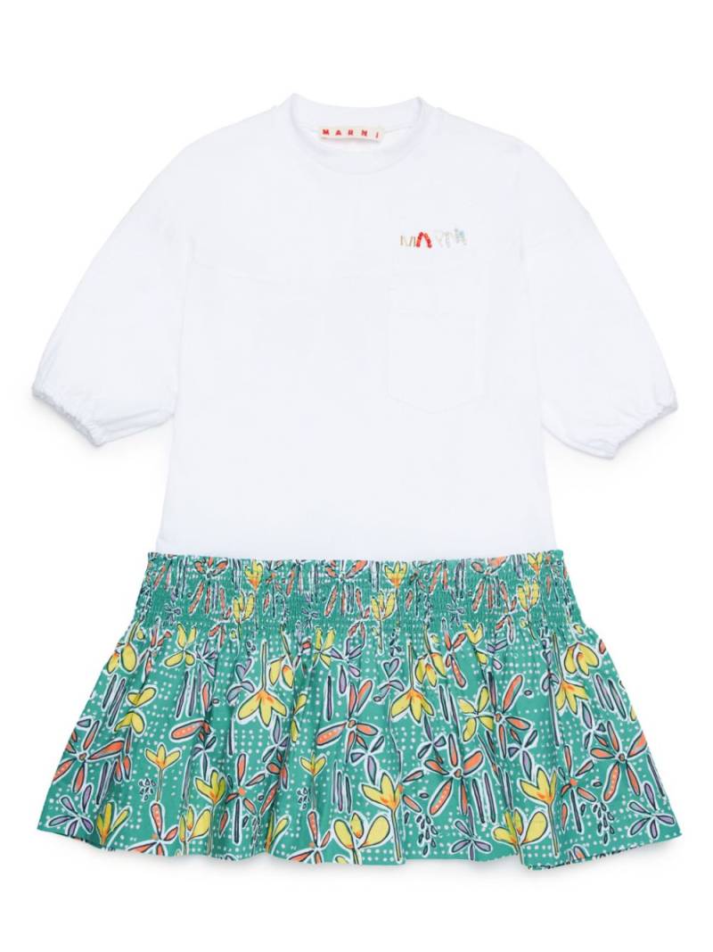 Marni Kids Carioca graphic-print dress - Green von Marni Kids