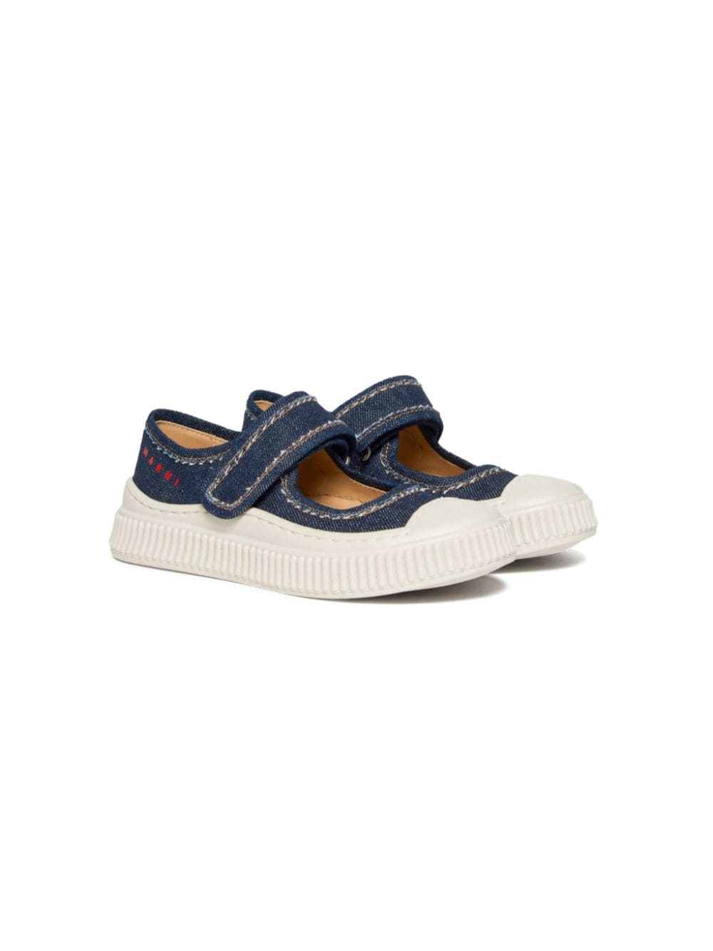 Marni Kids Pablo Mary Jane denim sneakers - Blue von Marni Kids