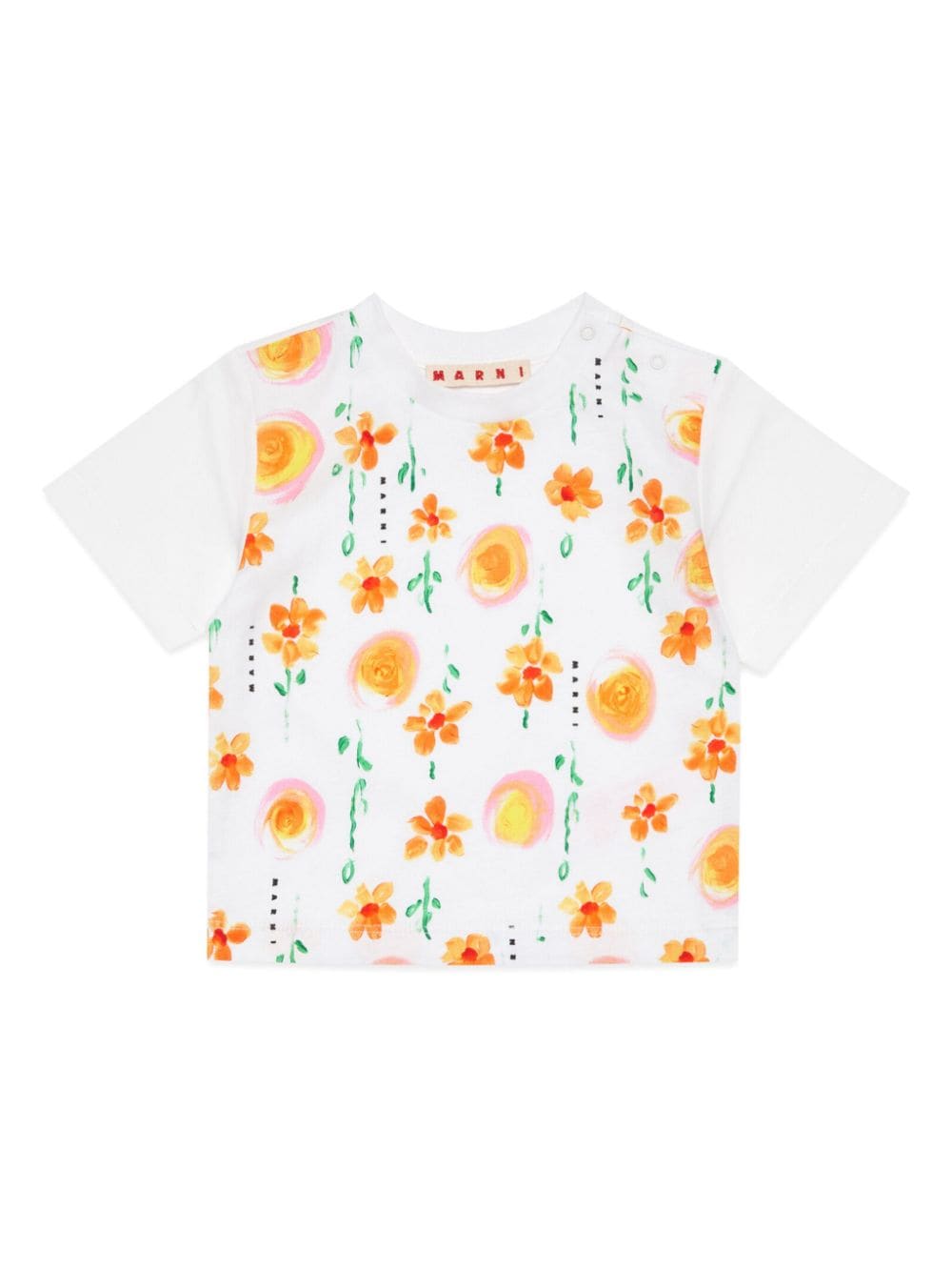 Marni Kids Sunny Day cotton T-shirt - White von Marni Kids