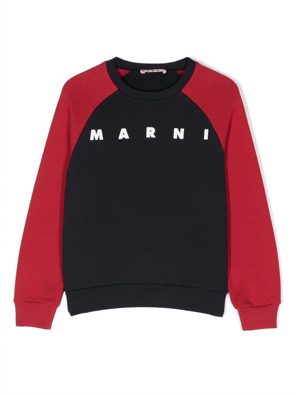 Marni Kids colour-block cotton sweatshirt - Blue von Marni Kids