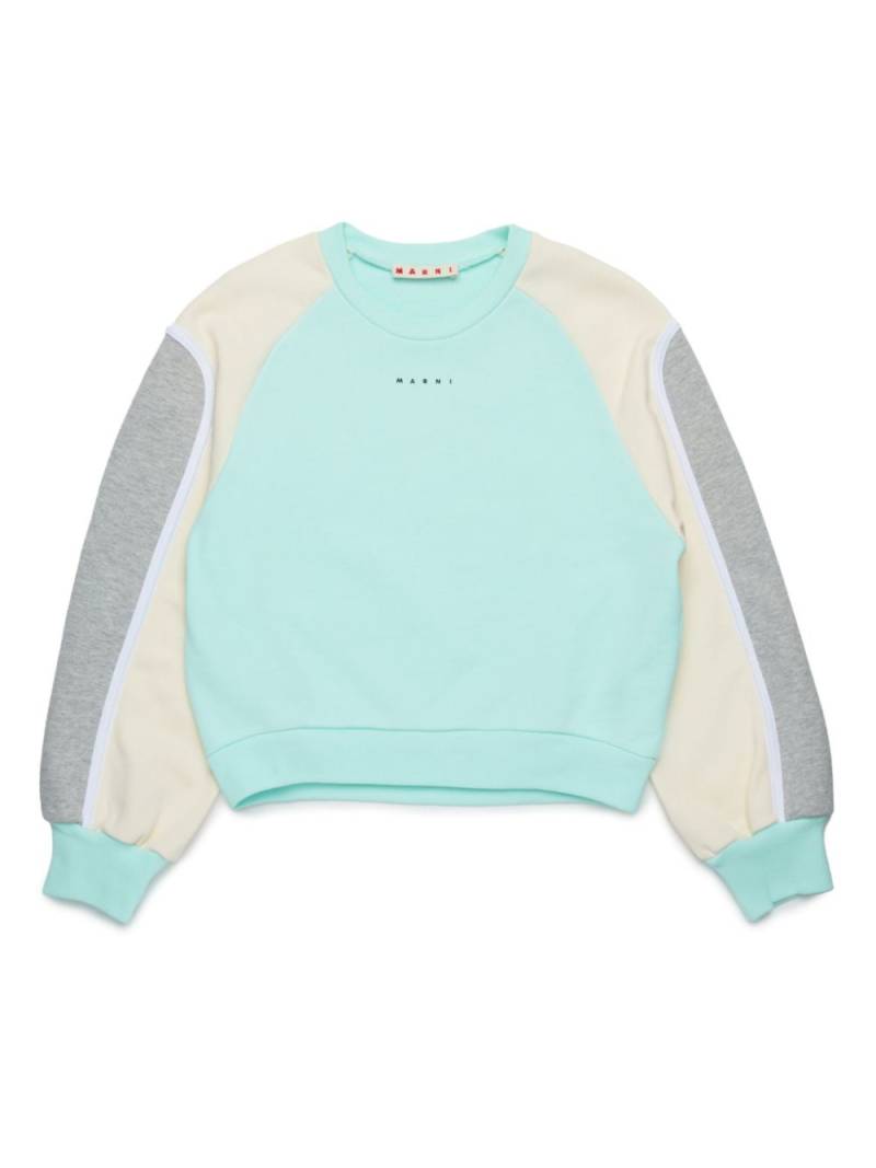 Marni Kids colour-block sweatshirt - Blue von Marni Kids