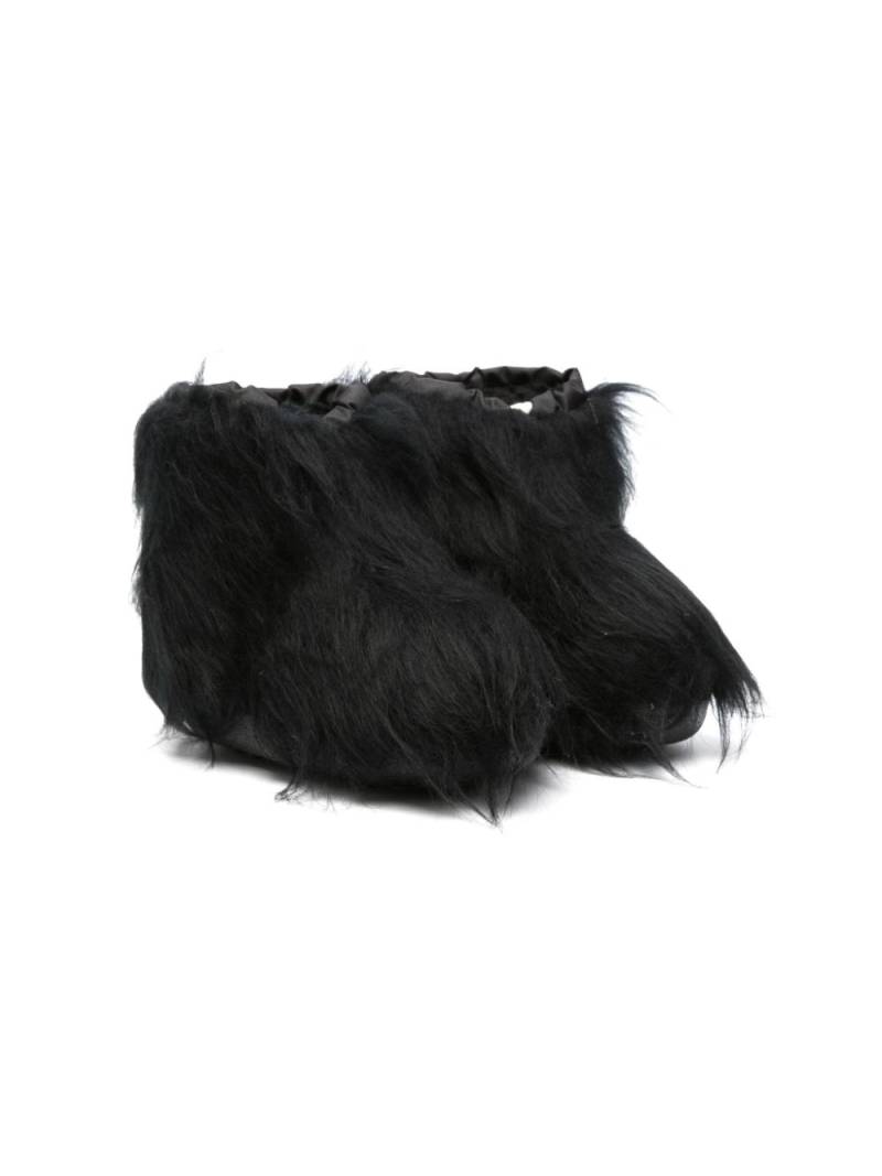 Marni Kids faux-fur ankle boots - Black von Marni Kids