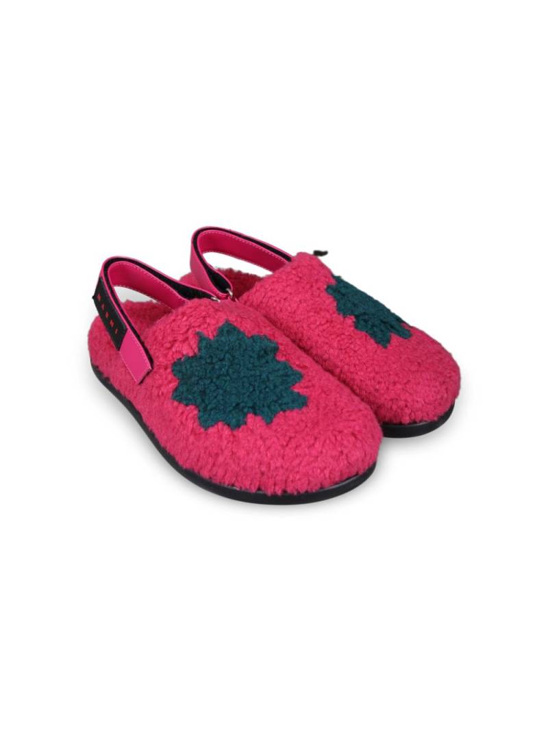 Marni Kids faux-fur sandals - Pink von Marni Kids