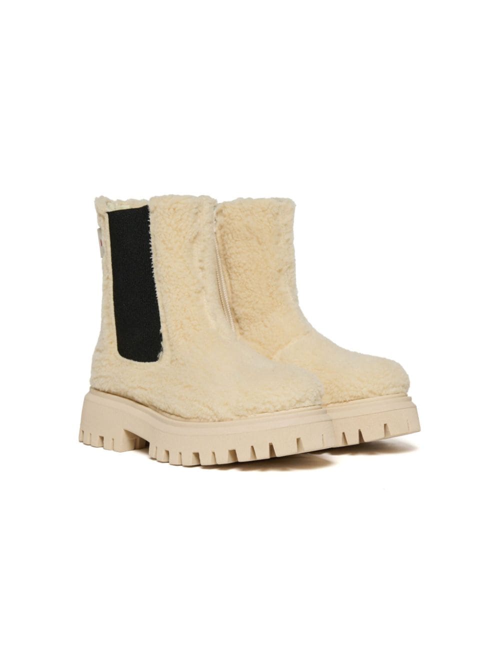 Marni Kids faux-shearling ankle boots - Neutrals von Marni Kids