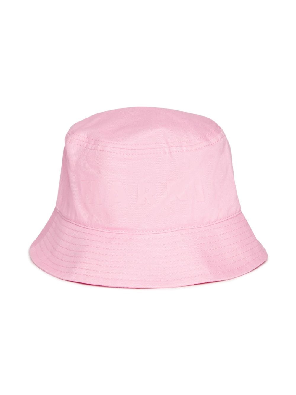 Marni Kids flocked-logo bucket hat - Pink von Marni Kids