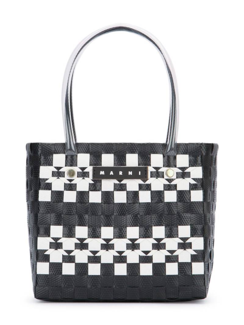 Marni Kids interwoven-design tote bag - Black von Marni Kids