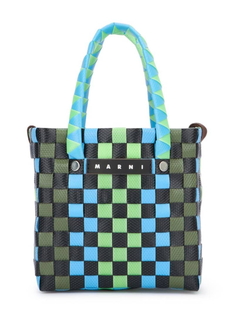 Marni Kids interwoven-design tote bag - Blue von Marni Kids