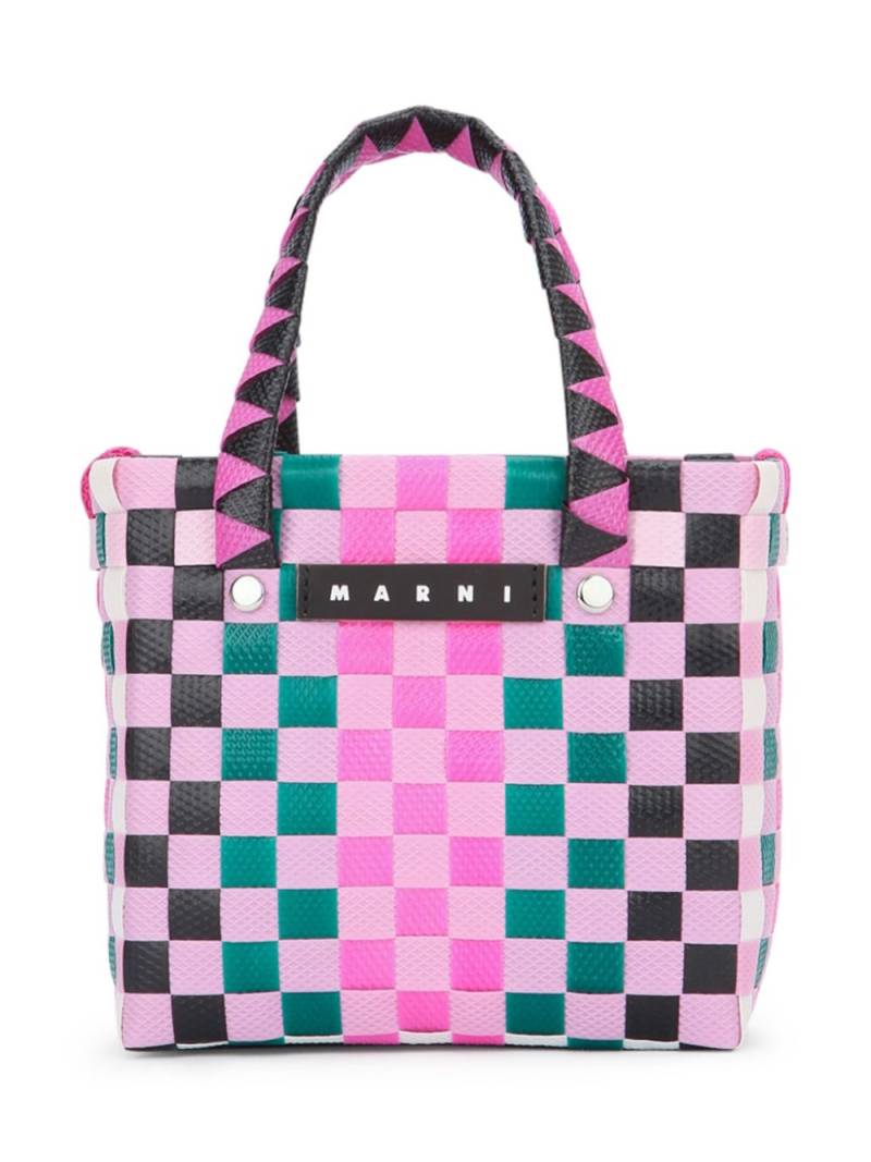 Marni Kids interwoven-design tote bag - Pink von Marni Kids