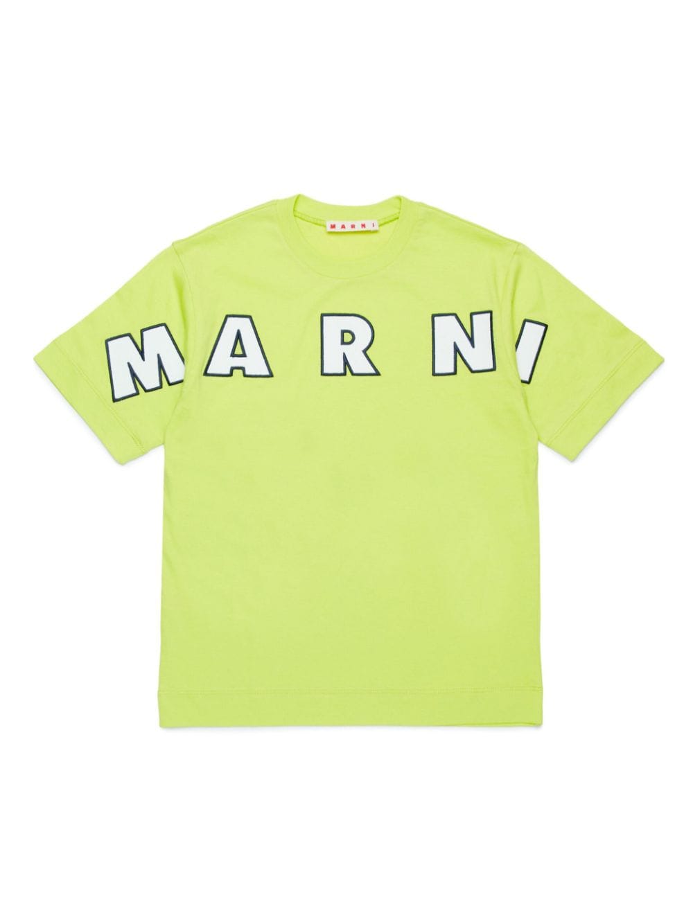 Marni Kids logo-appliqué cotton T-shirt - Green von Marni Kids