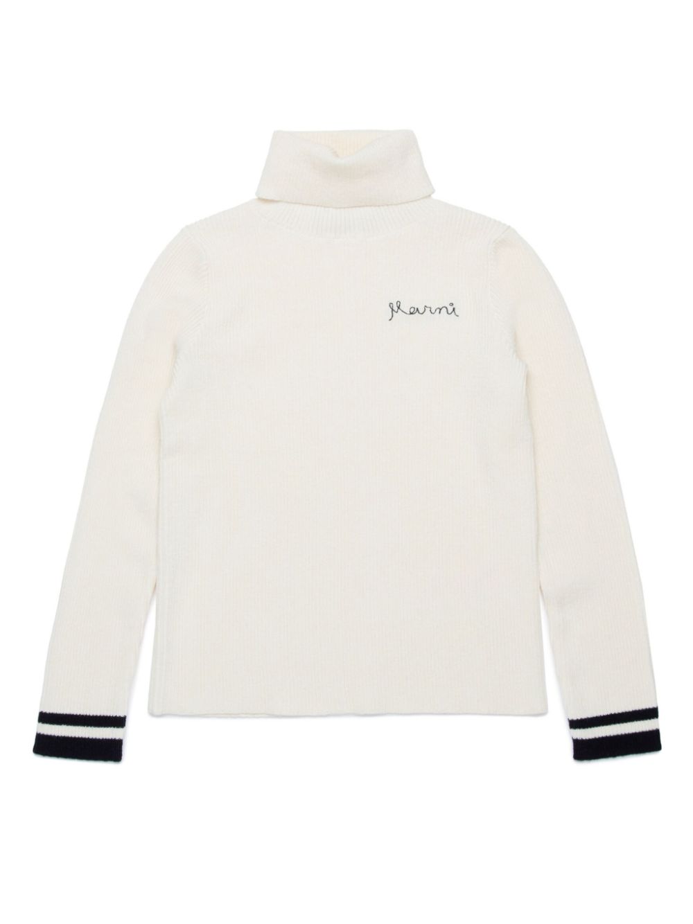 Marni Kids logo-embroidered jumper - Neutrals von Marni Kids