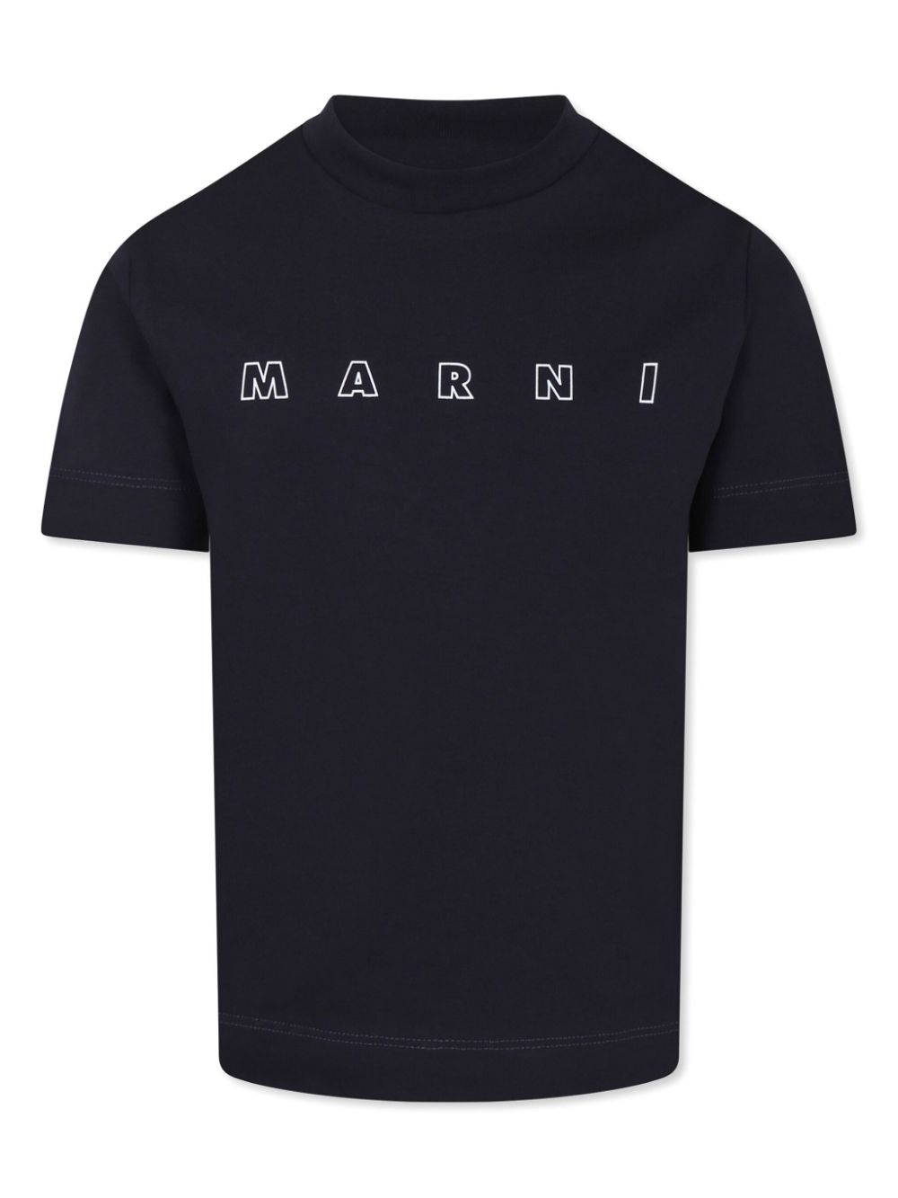 Marni Kids logo-print T-shirt - Blue von Marni Kids