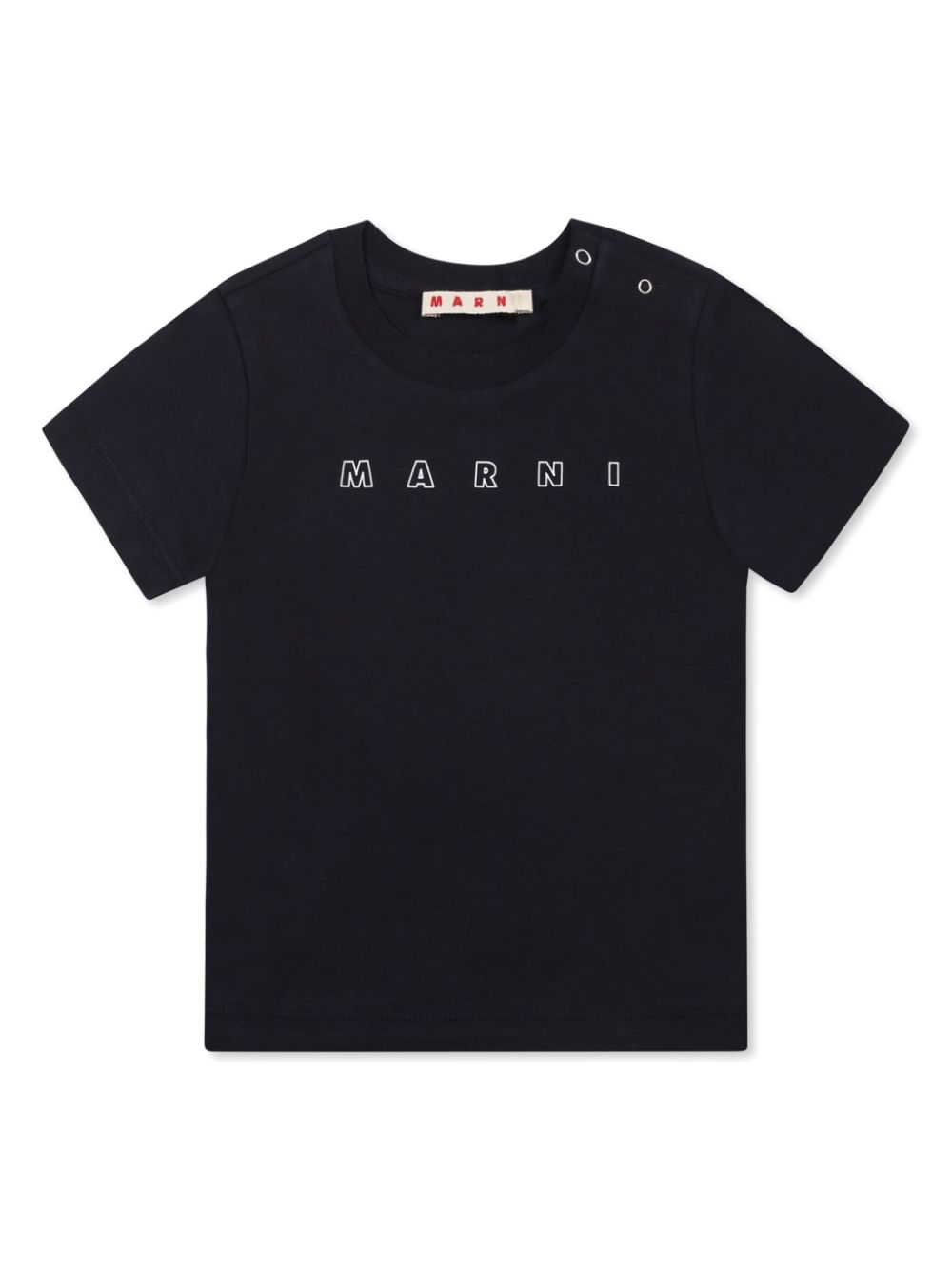 Marni Kids logo-print T-shirt - Blue von Marni Kids