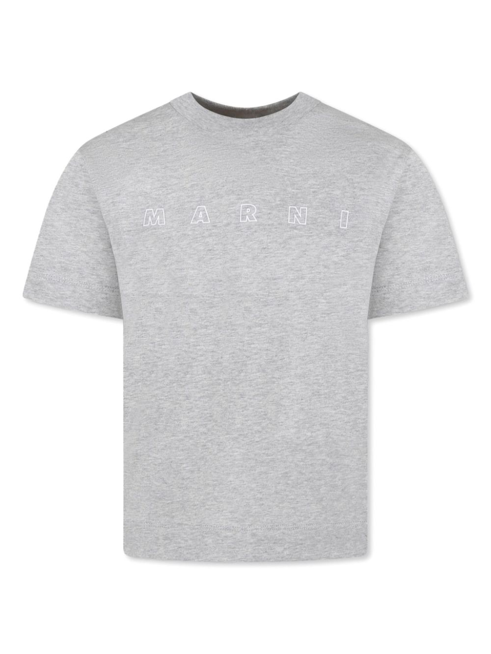 Marni Kids logo-print T-shirt - Grey von Marni Kids