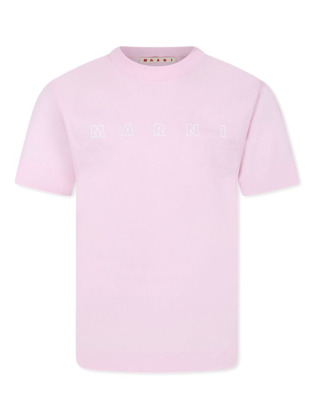 Marni Kids logo-print T-shirt - Pink von Marni Kids