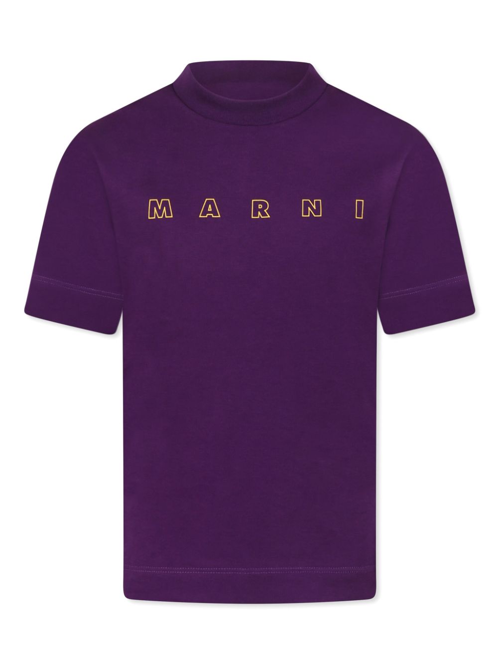 Marni Kids logo-print T-shirt - Purple von Marni Kids