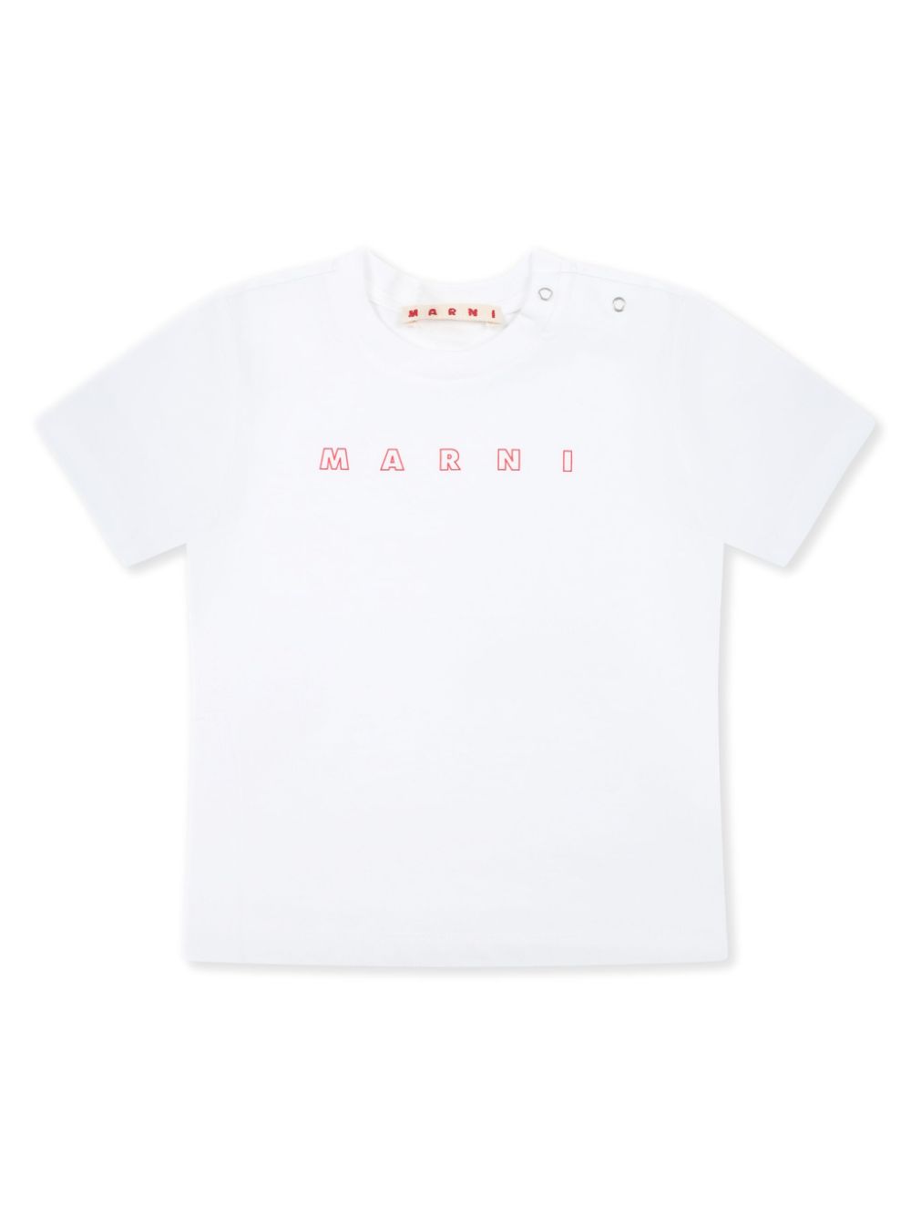 Marni Kids logo-print T-shirt - White von Marni Kids