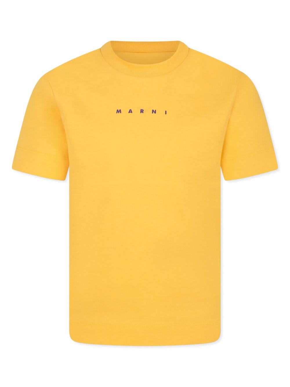 Marni Kids logo-print T-shirt - Yellow von Marni Kids