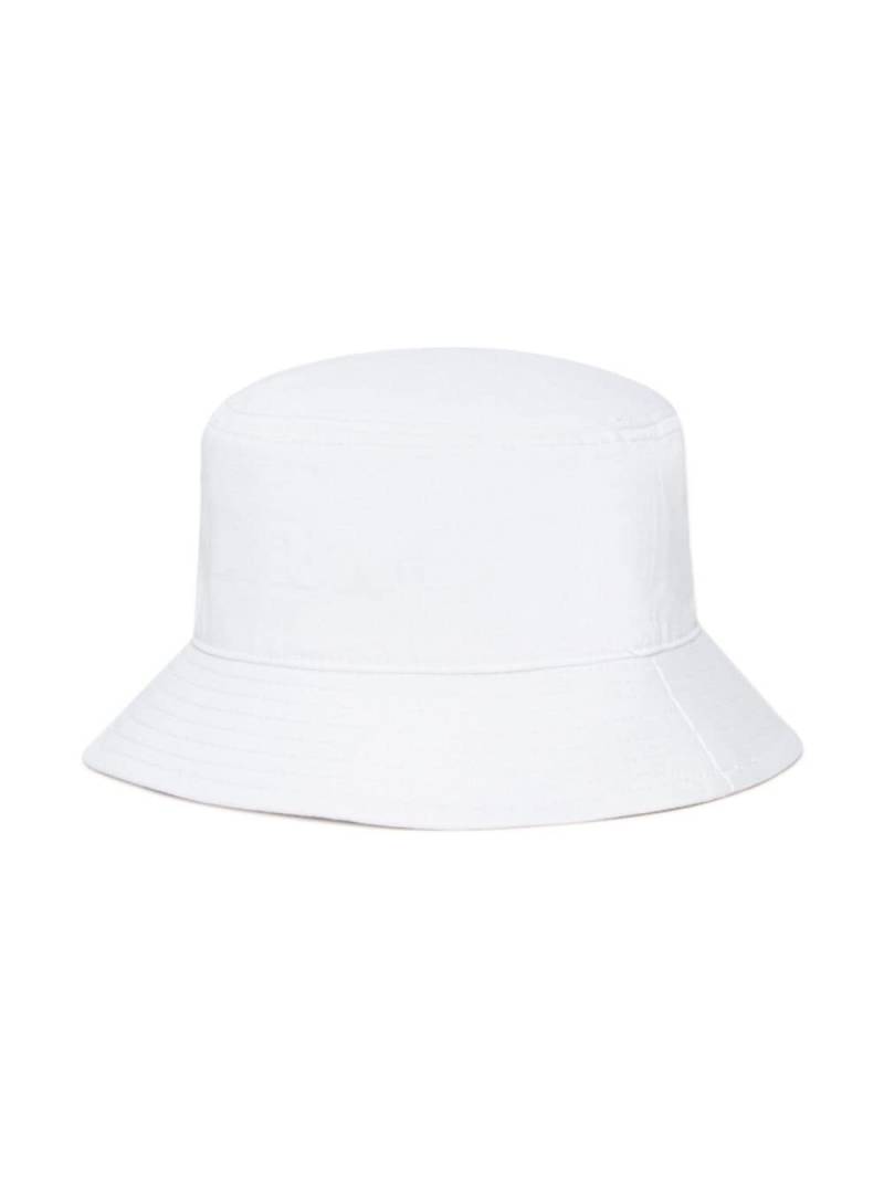 Marni Kids logo-print cotton bucket hat - White von Marni Kids