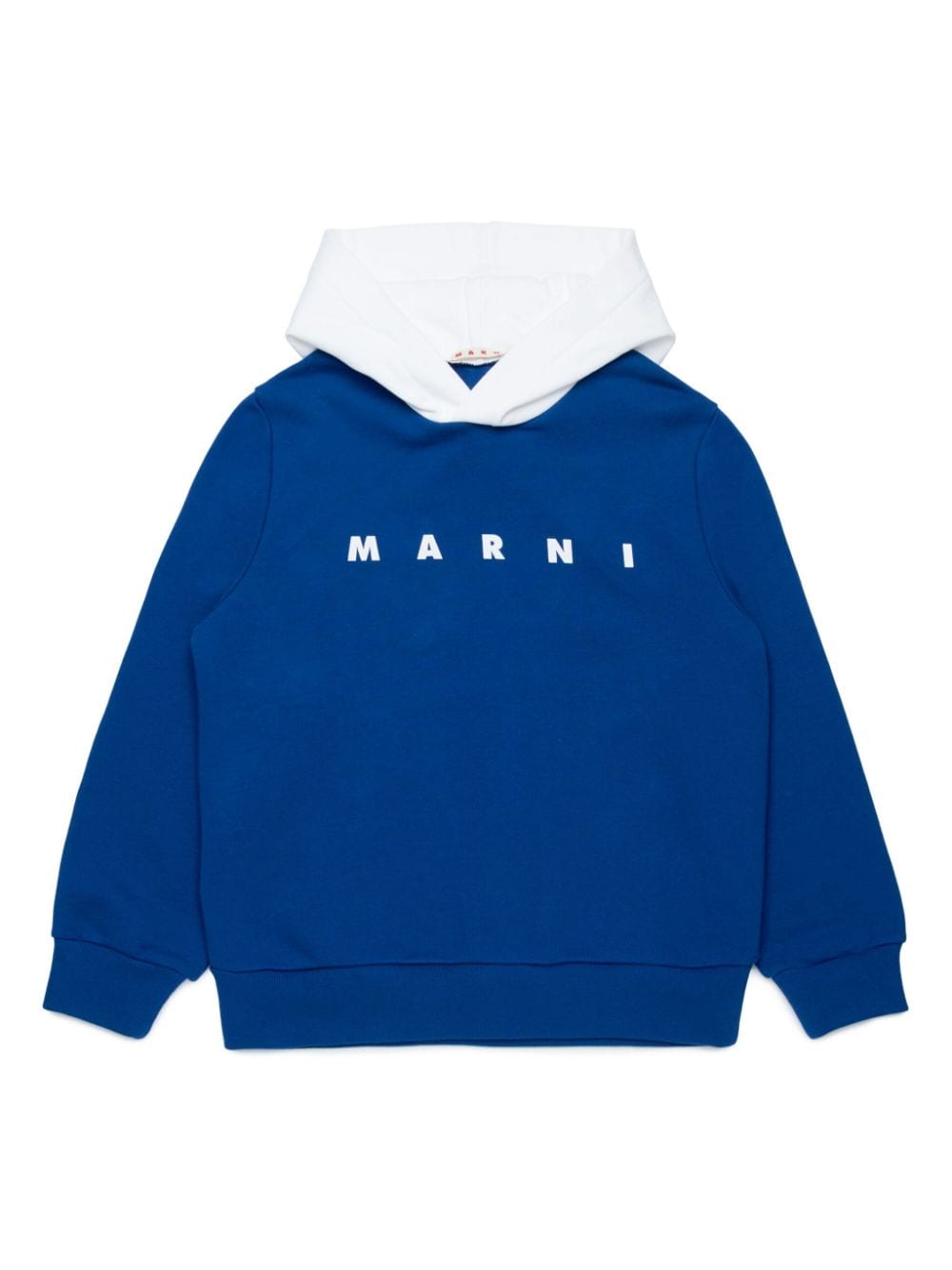 Marni Kids logo-print cotton hoodie - Blue von Marni Kids