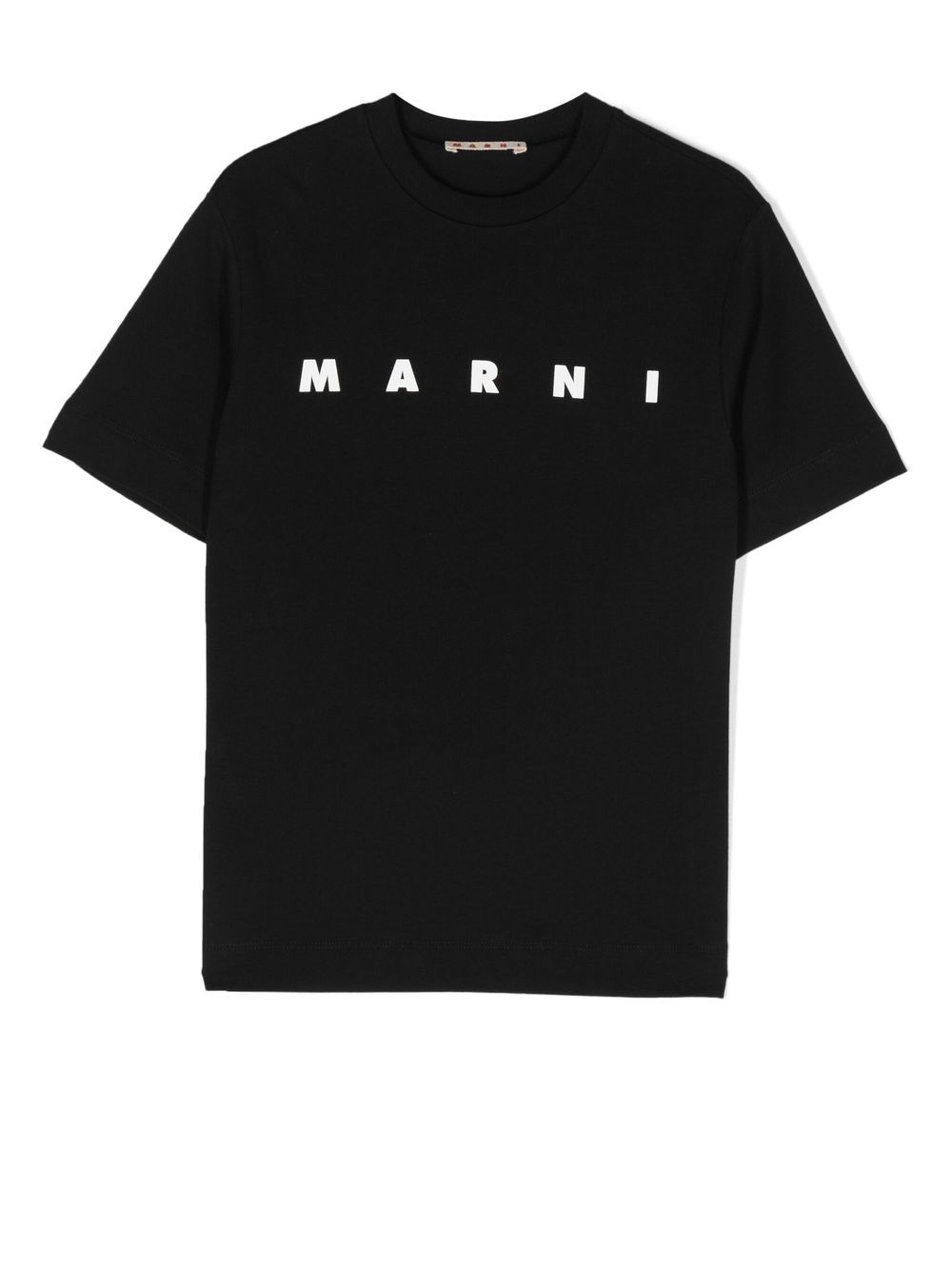 Marni Kids logo-print crew-neck T-shirt - Black von Marni Kids